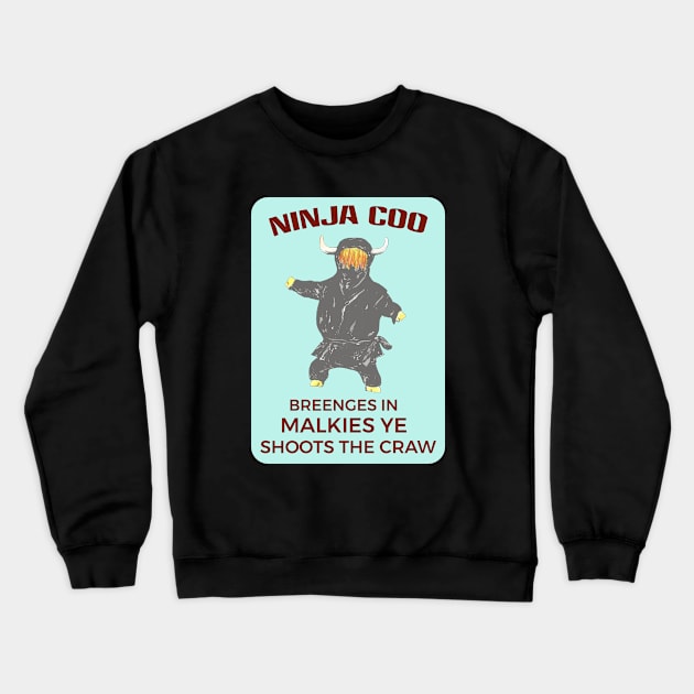 Ninja Coo Crewneck Sweatshirt by TimeTravellers